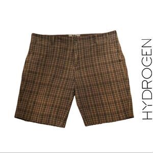 H2 Hydrogen Plaid Shorts - Size 38